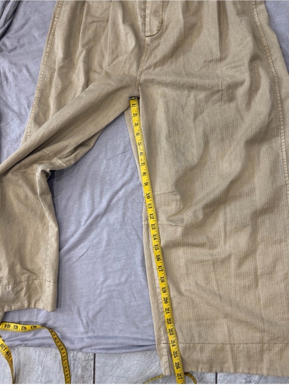 Anthropologie - Wide Leg Overalls Jumpsuit - size 14 (tiny hole) - Picture 5 of 7